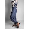 Kalhoty Barrel Cotton Dark Denim