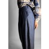 Kalhoty Barrel Cotton Dark Denim