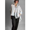 Asymetrická košile se zipem Ivory