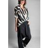 Top | Halenka Zebra Black | Beige
