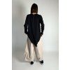 Asymetrická halenka Detail Black