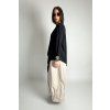 Asymetrická halenka Detail Black