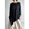 Asymetrická halenka Detail Black