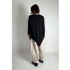 Asymetrická halenka Detail Black