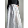 Maxi Kalhoty Grid Lines White