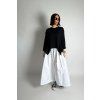 Maxi Kalhoty Grid Lines White