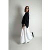 Maxi Kalhoty Grid Lines White