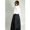 Maxi Kalhoty Grid Lines Black