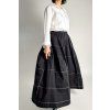 Maxi Kalhoty Grid Lines Black