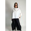 White Stripe Kimono Black