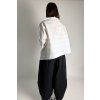 White Stripe Kimono Black