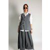 Asymetrická vesta Elegant Grey