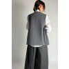 Asymetrická vesta Elegant Grey