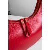 Kožená mini kabelka Lock Red