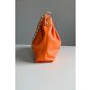 Kožená kabelka se zlatým řetězem Orange