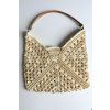 Taška rafia Beige Melange