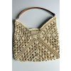 Taška rafia Beige Melange