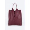 Kožená nákupní taška Burgundy Shopper