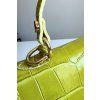 Kožená kabelka| kufřík Pistachio