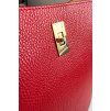 Kožená kabelka Bucket Bag Red & Gold