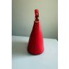 Kožená kabelka Bucket Bag Red & Gold