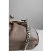 Kožené psaníčko Kiss Lock Clutch Brown