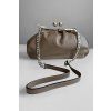 Kožené psaníčko Kiss Lock Clutch Brown