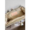 Kožené psaníčko Kiss Lock Clutch Brown