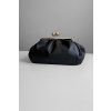 Kožené psaníčko Kiss Lock Clutch Black