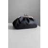 Kožené psaníčko Kiss Lock Clutch Black