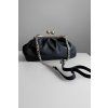 Kožené psaníčko Kiss Lock Clutch Black