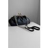 Kožené psaníčko Kiss Lock Clutch Black