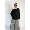 Oversize Top | Halenka se spadlými rameny Black