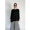 Oversize Top | Halenka se spadlými rameny Black