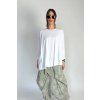 Oversize Top | Halenka se spadlými rameny White
