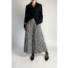 Mušelínové kostkované kalhoty Black | Grey | Cream