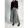Mušelínové kostkované kalhoty Black | Grey | Cream