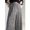 Mušelínové kostkované kalhoty Black | Grey | Cream