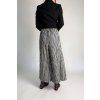 Mušelínové kostkované kalhoty Black | Grey | Cream