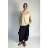 Viskózový Top | Halenka s netopýřími rukávy Beige