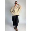 Viskózový Top | Halenka s netopýřími rukávy Beige