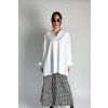 Oversize košile čtvercového střihu White