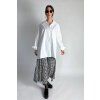 Oversize košile čtvercového střihu White