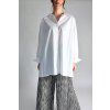 Oversize košile čtvercového střihu White