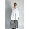 Oversize košile čtvercového střihu White