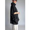 Oversize halenka s lesklými proužky Black