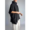 Oversize halenka s lesklými proužky Black