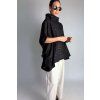 Oversize halenka s lesklými proužky Black