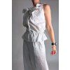 Mušelínový Top | Vesta Grey Line