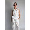 Mušelínový Top | Vesta Grey Line